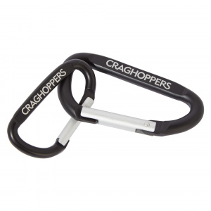 Craghoppers karabinerhaken 30 Gramm Aluminium schwarz 2 Stück