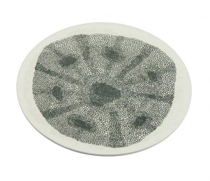 Zuperzozial assiette Coral 20,5 cm fibre de maïs / beige de bambou / gris